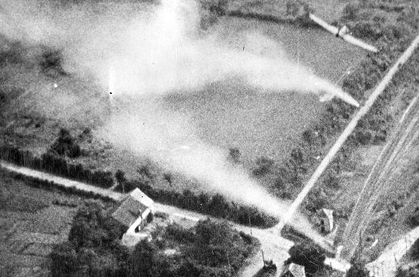 Although not a precision weapon, in the right circumstances and with an experienced pilot at the helm, the rocket projectile could be accurately placed. This is demonstrated by the photograph of rockets 'rippled' from a Hawker Typhoon IB.