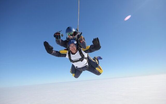 A fundraising skydive