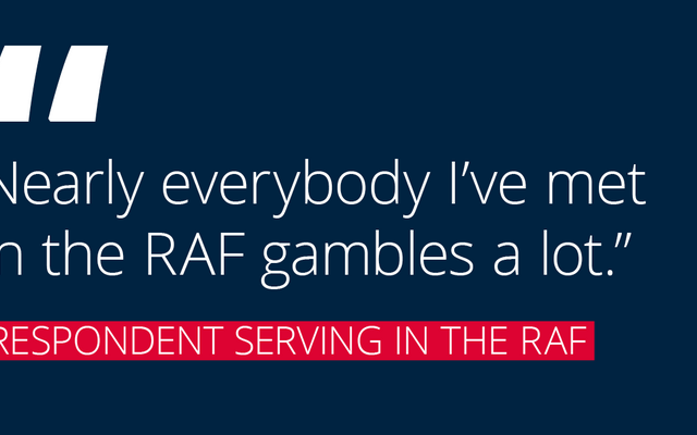 Gambling and Wellbeing in the RAF
