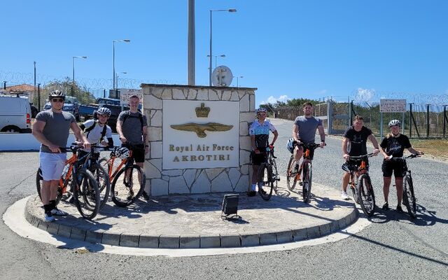 RAF Troodos charity cycle ride