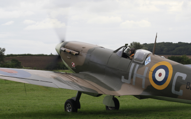 A Spitfire taking off