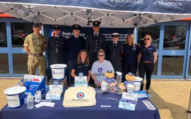 Fund stand at the Rugby