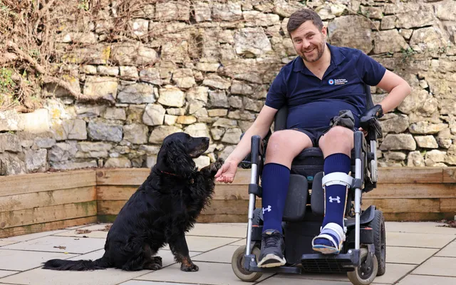Rob Bugden and dog