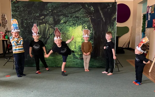 Children performing