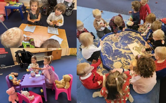 Children playing at RAF Henlow group