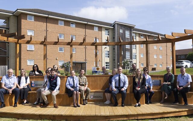 RAF Wittering personnel at new outdoor hub