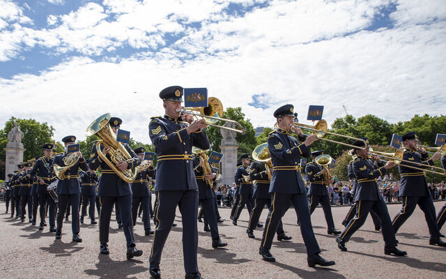 RAF Central Band parade shot