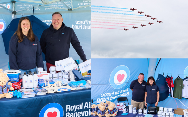 Fund stand and Red Arrows at Ayr Show