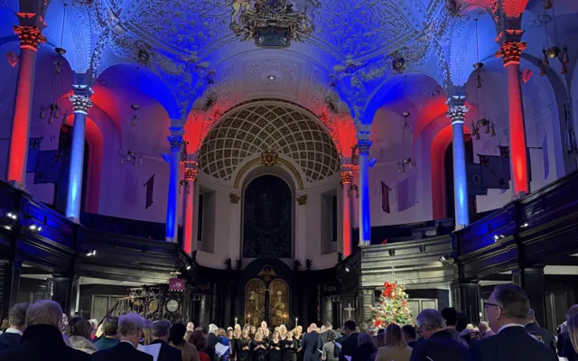 Christmas carol concert in church