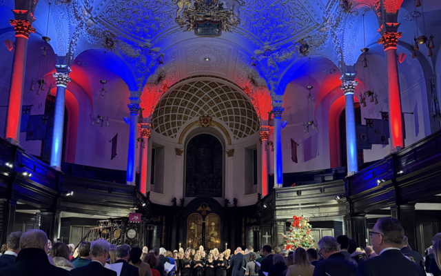 Christmas carol concert in church