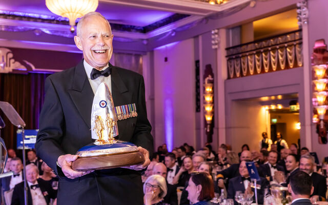 Supporter holding Fund award