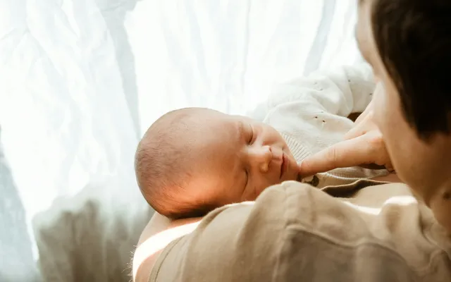 Dad and baby
