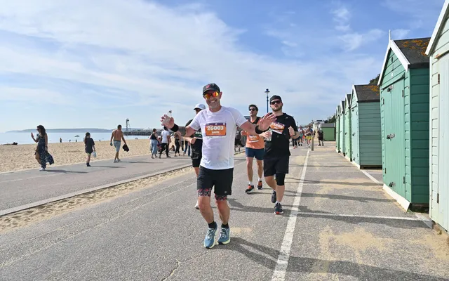 Image of a male runner at Run Bournemouth 2025