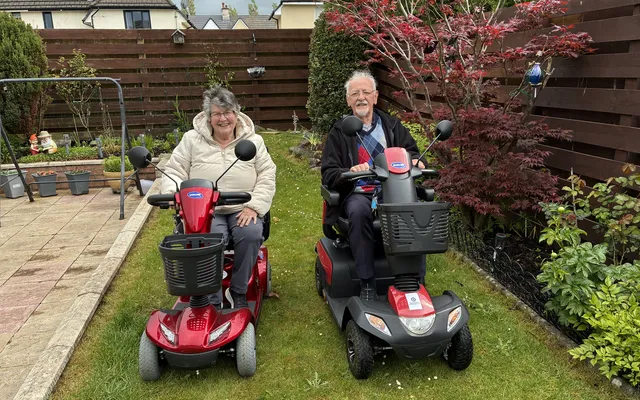 Mary and John Quick electric scooters 