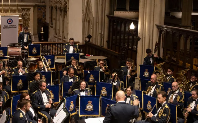 Dorchester Abbey with  Band of the Royal Air Force Regiment