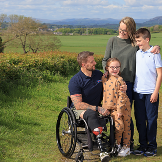 Stuart's life changed when he was injured in the line of duty.