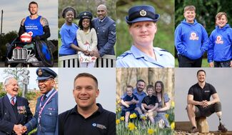 A grid of different members of the RAF Family