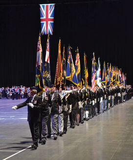 An image of standard bearers at a previous event
