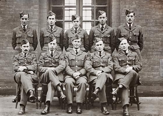 Stalag Luft III prisoner of war Jack Lyon with his squadron.