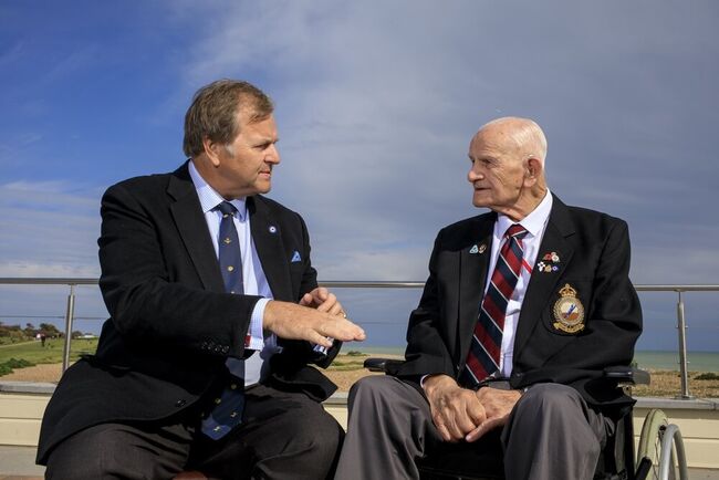RAF Benevolent Fund chairman with an RAF veteran