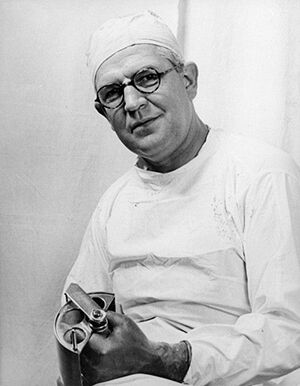 Plastic surgeon Sir Archibald McIndoe