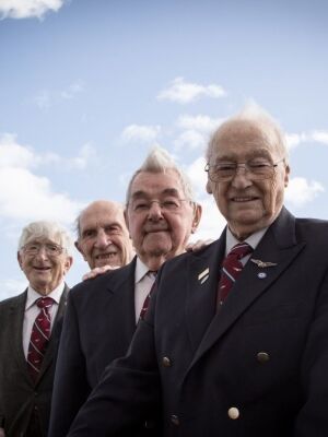 The Guinea Pig Club enjoying a break at the RAF Benevolent Fund's respite care home