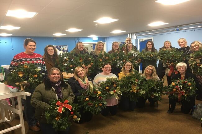 RAF Cosford Christmas Wreath Workshop