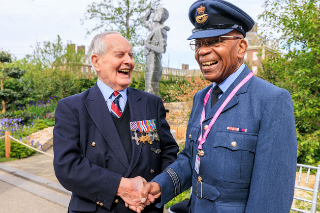 RAF Veterans Colin Bell and Sidney McFarlane
