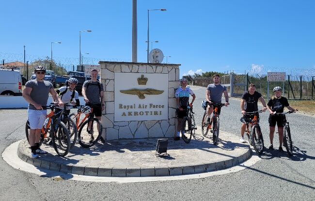 RAF Troodos charity cycle ride