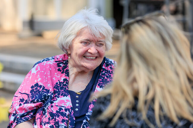 Alice Judge smiling at Group Breaks