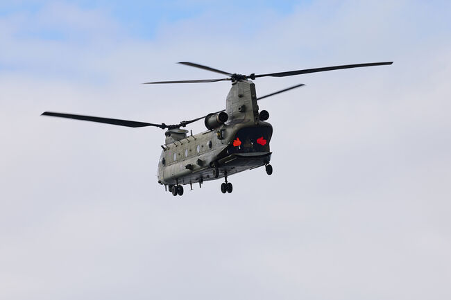 Chinook in flight