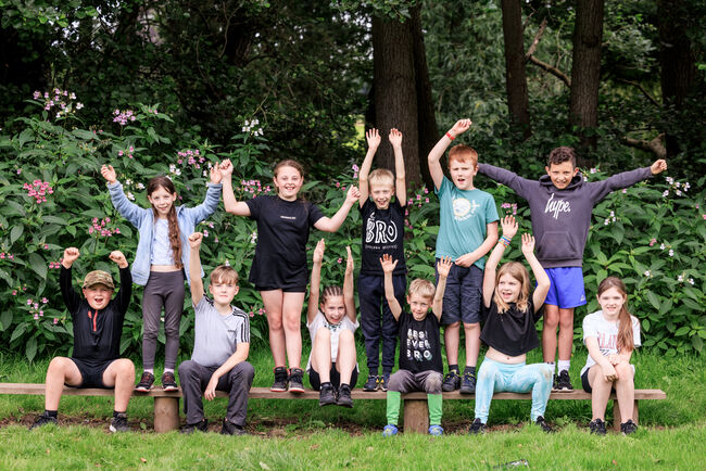 Airplay children jumping in air at Airbreak residential