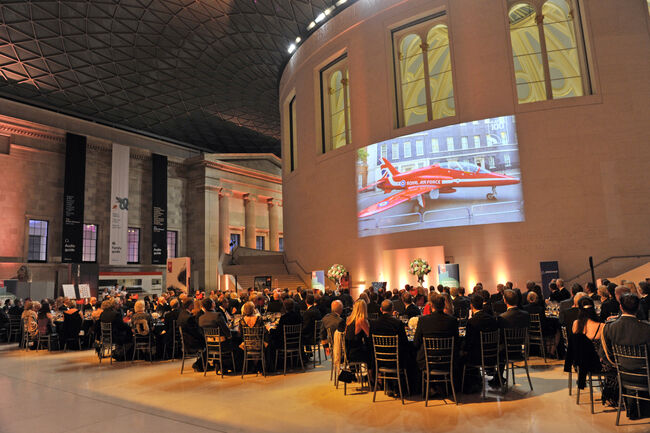 The RAF100 London gala dinner at the British Museum