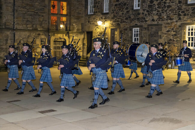 Beat the Retreat at the RAF Benevolent Fund Annual Reception at Edinburgh Castle