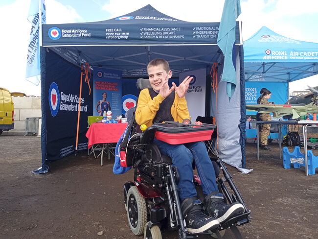 Lewis Wright at Fund stand at an event
