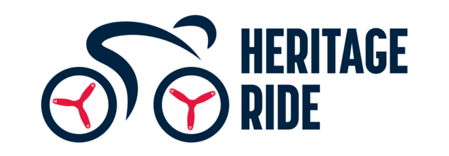 The logo for the virtual heritage ride