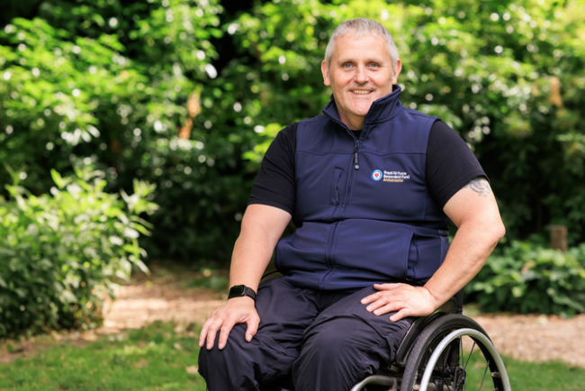 An image of RAF veteran and Fund ambassador, Luke Delahunty