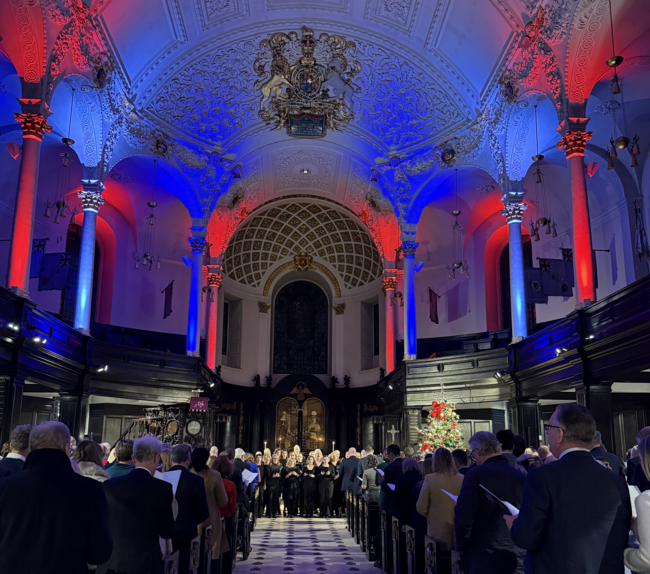 Christmas carol concert in church