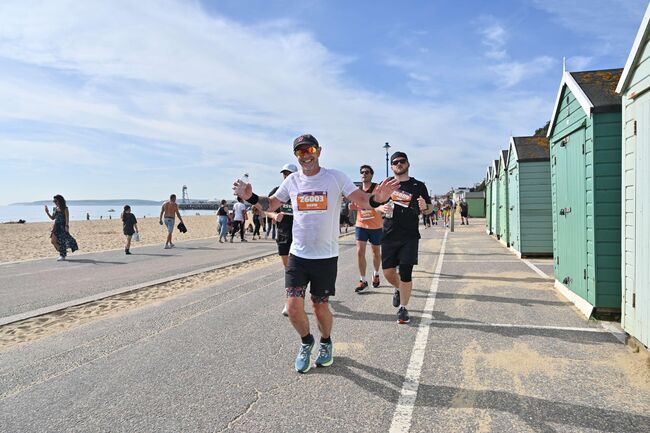 Image of a male runner at Run Bournemouth 2025