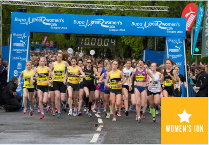 Women 10K glasgow and edinburgh running