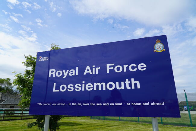 Lossie Station entrance sign